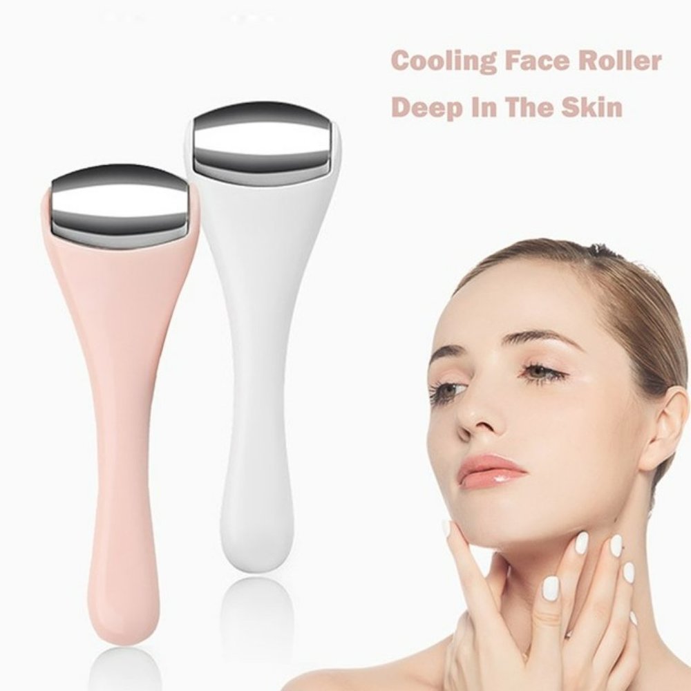 Mini Ice Roller Metal Eye Cream Applicator Cold Facial Roller Massager
